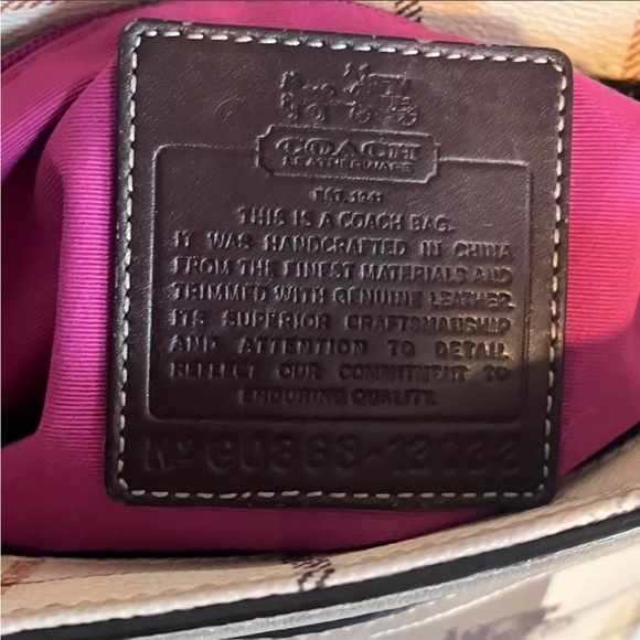 Vintage Coach Heritage Tattersall Tote + Matching Wallet - Picture 7 of 7